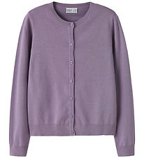Name It Cardigan - Strik - Noos - NkfValane - Lavender Gray