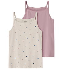 Name It Undertrøjer - Noos - NkfStrap - 2-pak - Peyote Melange/M