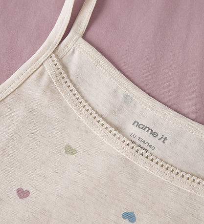 Name It Undertrøjer - Noos - NkfStrap - 2-pak - Peyote Melange/M