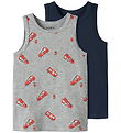 Name It Undertrøjer - Noos - NmmTank - 2-pak - Peyote Melange/Da