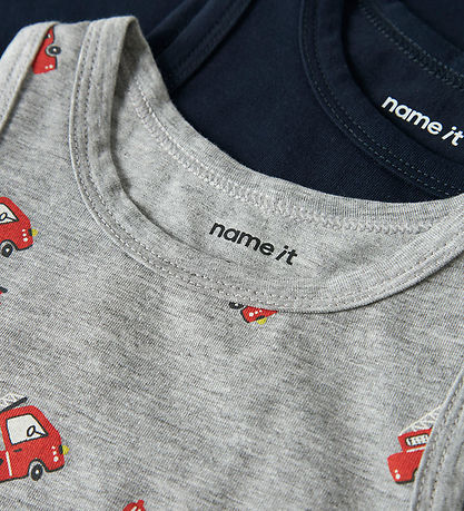 Name It Undertrøjer - Noos - NmmTank - 2-pak - Peyote Melange/Da