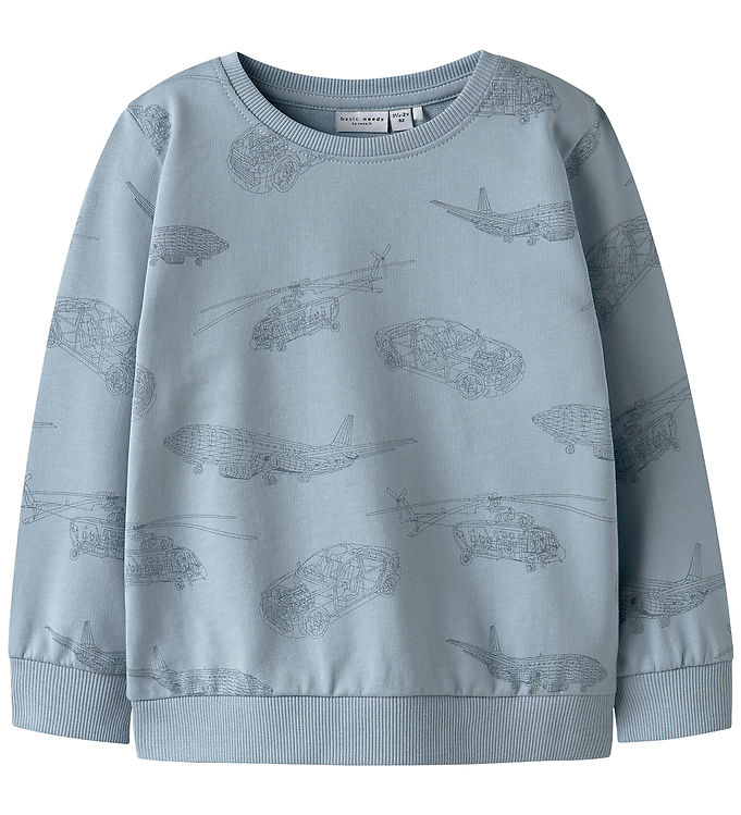 Name It Sweatshirt - Noos - NmmVaron - Dusty Blue m. print