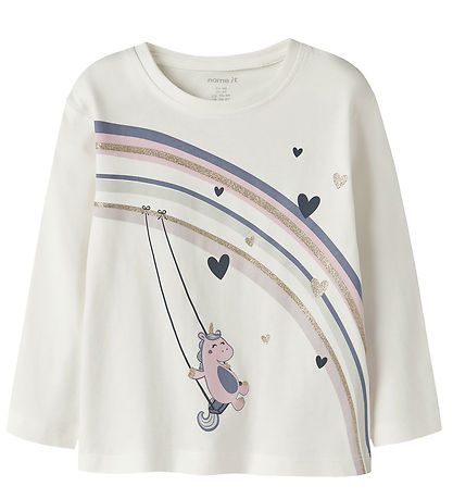 Name It Bluse - 2-pak - NmfValiane - Cloud Dancer/Dawn Pink