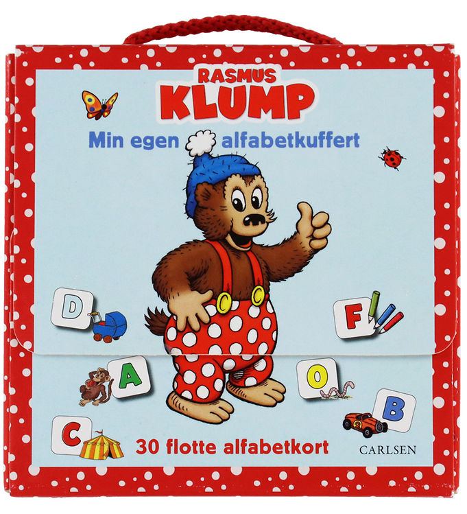Forlaget Carlsen Bogstavkort - Rasmus Klump - Min Egen Alfabetku