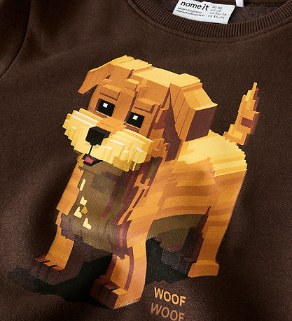 Name It Sweatshirt - NmmSigurt - Seal Brown