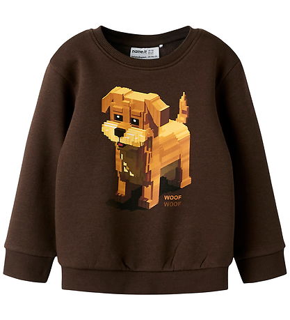 Name It Sweatshirt - NmmSigurt - Seal Brown