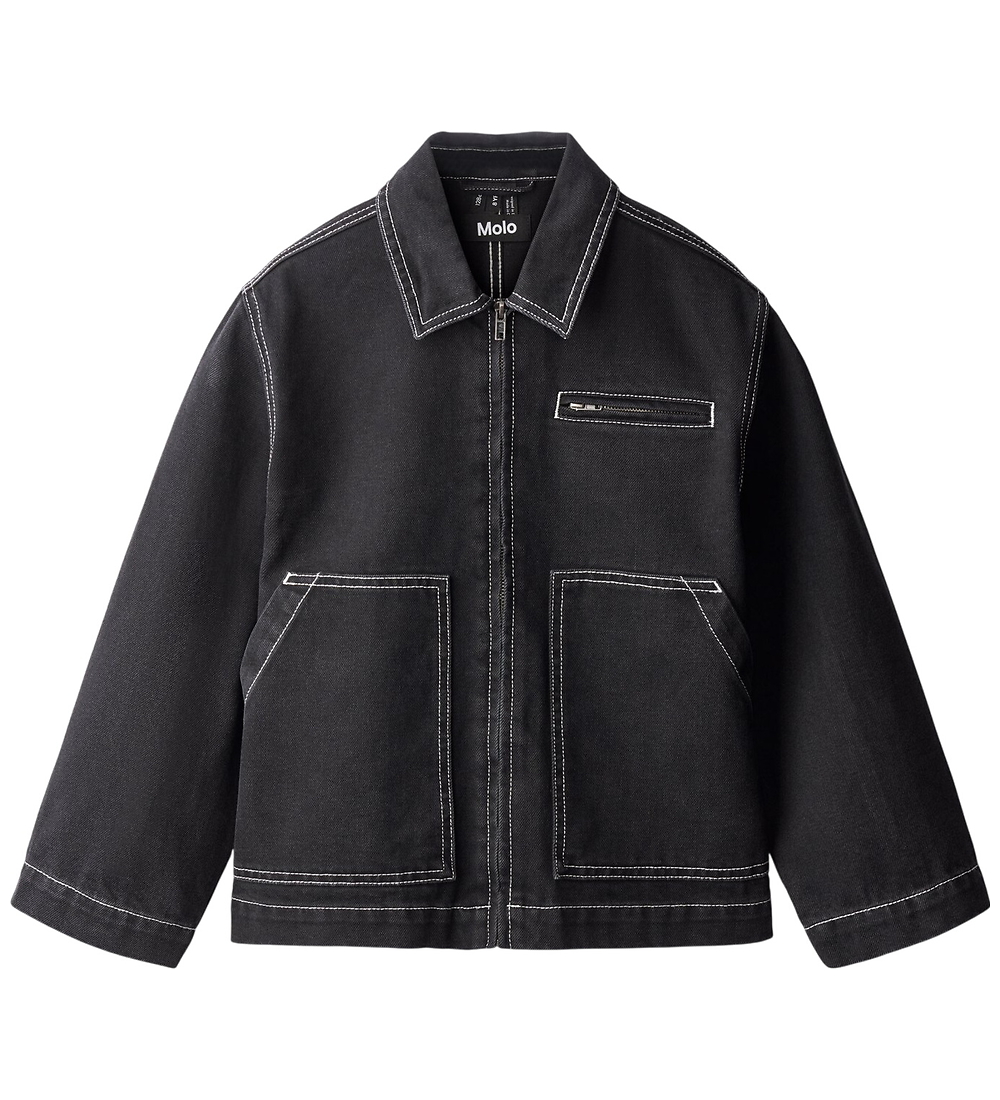 Veste en Jean Molo - Hetson - Lav Black - Molo - 8 ans 128 - Veste en Jean 50 €