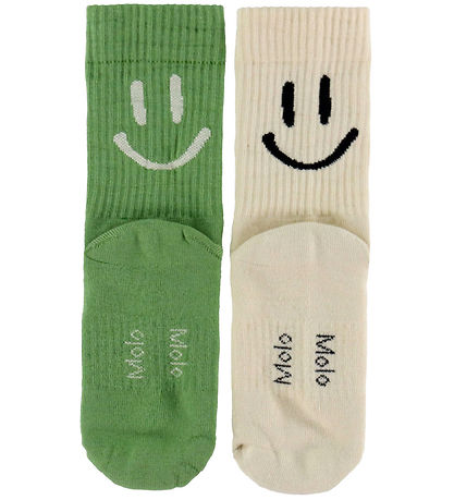 Molo Strømper - 2-pak - Norman - Sand/ Green
