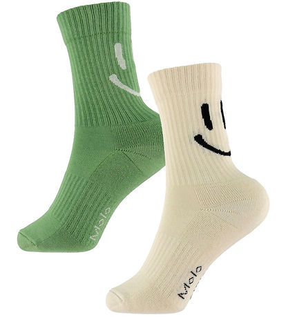 Molo Strømper - 2-pak - Norman - Sand/ Green
