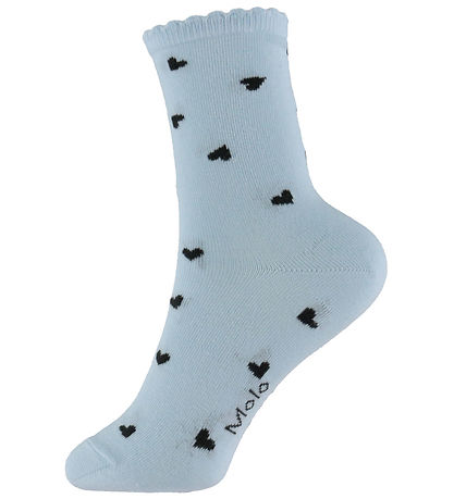 Molo Strømper - 2-pak - Nomi - Sky/ Black