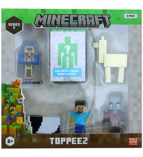Minecraft Figurer - 3D - 6 cm - 6-pak - Deluxe - Assorteret