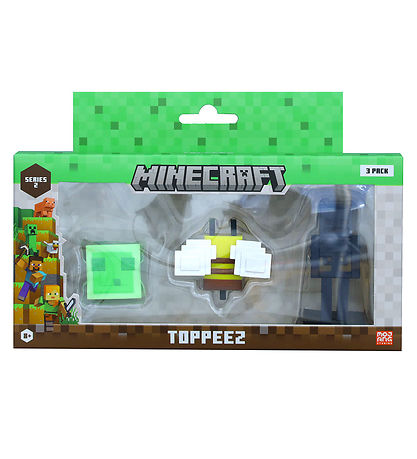 Minecraft Figure - 3D - 6 cm - 3-pak - Assorteret