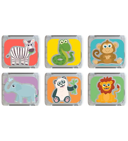 Glo Pals Sansekuber m. Lys - 6 Stk. - Zany Zoo