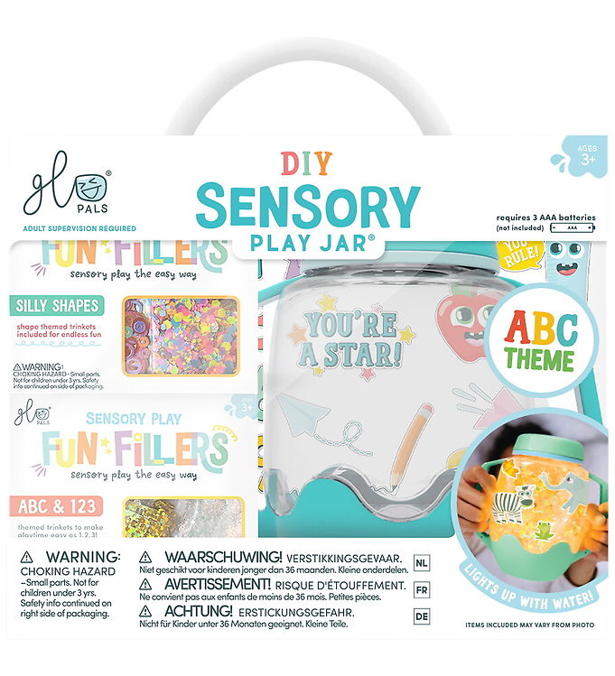 Glo Pals Sansekrukke m. Lys + Tilbehør - Gavesæt - ABC