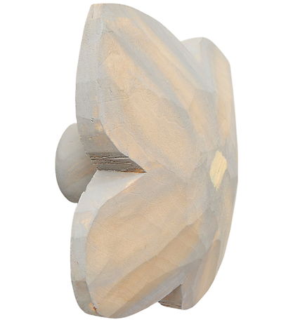 Ferm Living Knage - Poesie Hand-carved Hook - Mist Blue