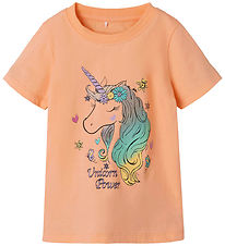 Name It T-shirt - NmfPzoey - Peach Nectar