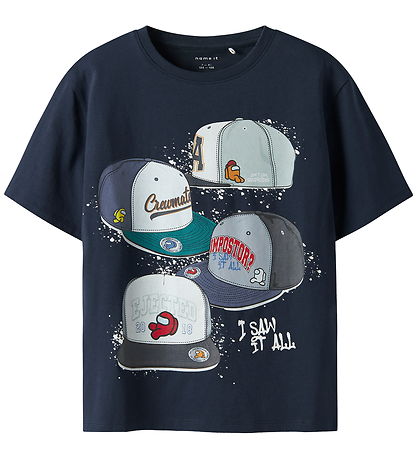 Name It T-shirt - NkmAlbi Among Us - Navy Blazer