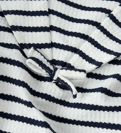 Name It Kjole - Rib - NmfKattie - Cloud Dancer/Sky Caprain