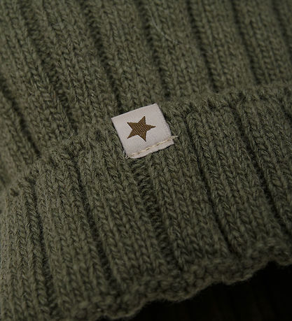 Huttelihut Hue - Uld - Strik - Beetle m. Kvast