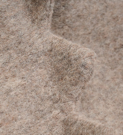 Huttelihut Elefanthue - Uld - 2-lags - Camel Melange m. Takker