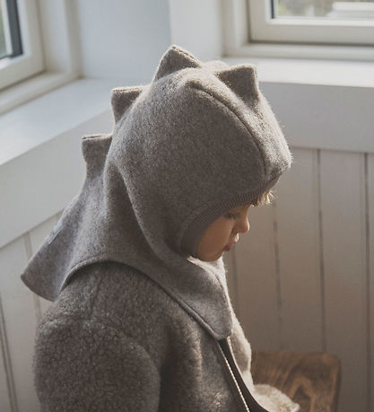 Huttelihut Elefanthue - Uld - 2-lags - Camel Melange m. Takker