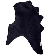 Huttelihut Elefanthue - Uld - 2-lags - Dark Navy m. Takker