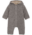 Huttelihut Køredragt - Uldfleece - Medium Grey Melange