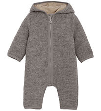 Huttelihut Køredragt - Uldfleece - Medium Grey Melange