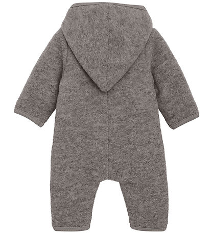 Huttelihut Køredragt - Uldfleece - Medium Grey Melange