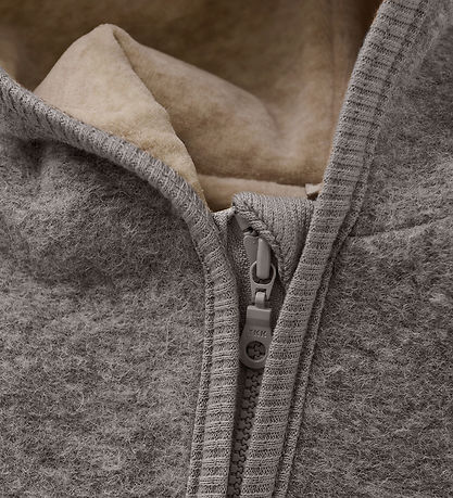 Huttelihut Køredragt - Uldfleece - Medium Grey Melange
