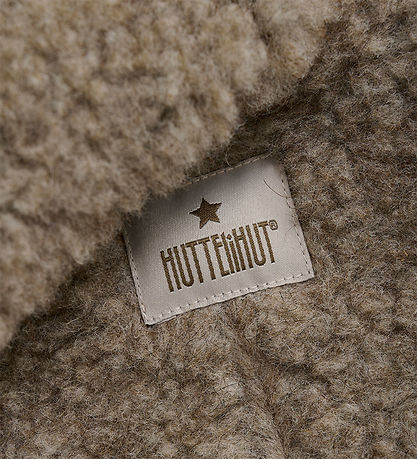 Huttelihut Køredragt - Uldfleece - Teddy - Camel Melange