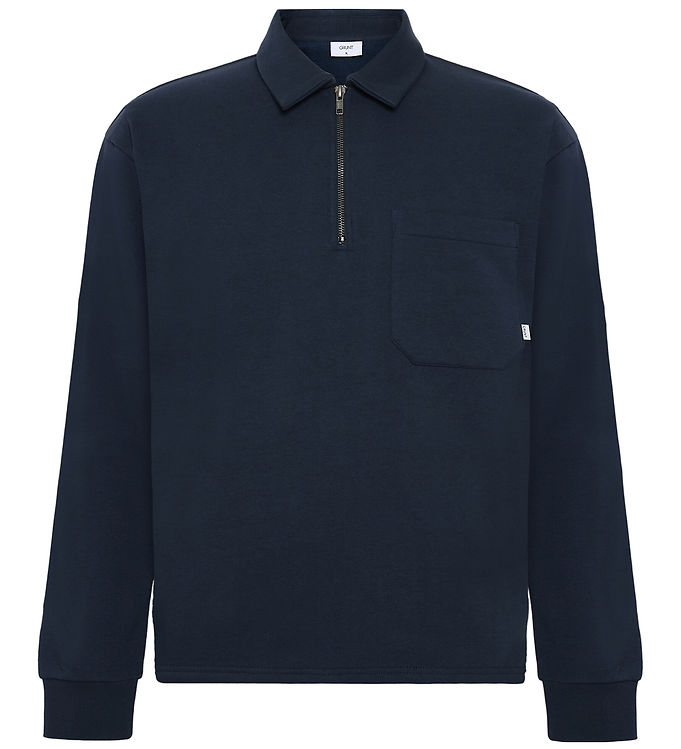 Grunt Sweatshirt m. Lynlås - GrAppi - Navy