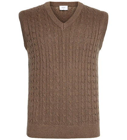 Grunt Vest - Strik - GrMoro - Nature Melange