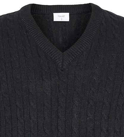 Grunt Vest - Strik - GrMoro - Black Melange