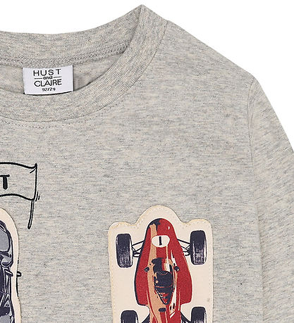 Hust and Claire T-shirt - HcAnton - Soft Grey Melange