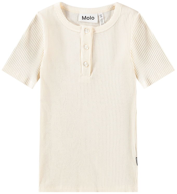 Molo T-shirt - Rib - Rosey - Pearled Ivory
