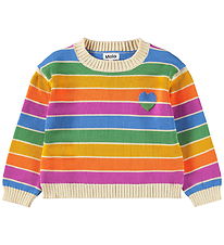 Molo Bluse - Strik - Gitty - Heart Rainbow