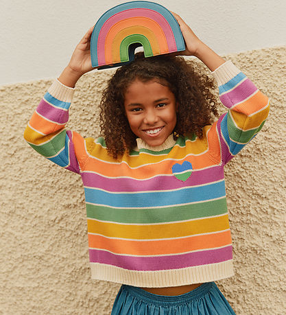 Molo Bluse - Strik - Gitty - Heart Rainbow