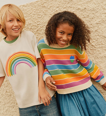 Molo Bluse - Strik - Gitty - Heart Rainbow