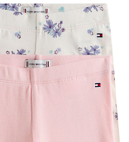Tommy Hilfiger Leggings - 2-pak - Flower/ White