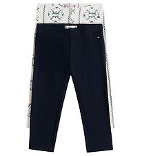 Tommy Hilfiger Leggings - 2-pak - Snowflake/ White