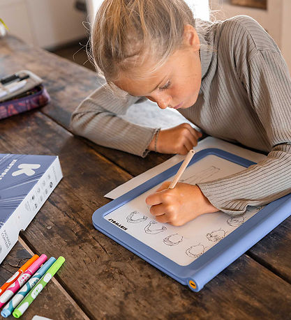 Kidywolf Tegnetavle m. Lys - KidyDraw-Pro - 2-i-1