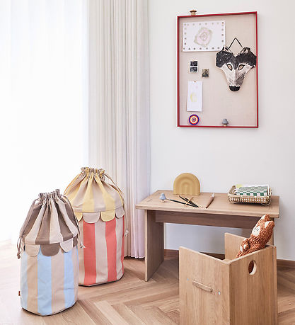 OYOY Opbevaringskurve - 2-pak - Ice Blue/ Red