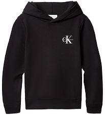 Calvin Klein Hættetrøje - Small Monogram - Black