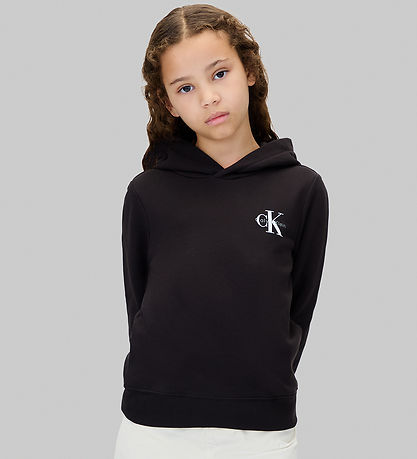 Calvin Klein Hættetrøje - Small Monogram - Black