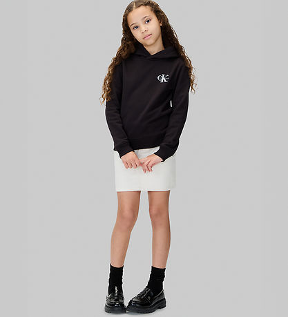 Calvin Klein Hættetrøje - Small Monogram - Black