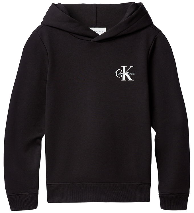Calvin Klein Hættetrøje - Small Monogram - Sort