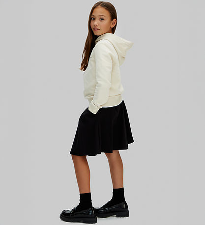 Calvin Klein Hættetrøje - Small Monogram - Whitecap/ Grey