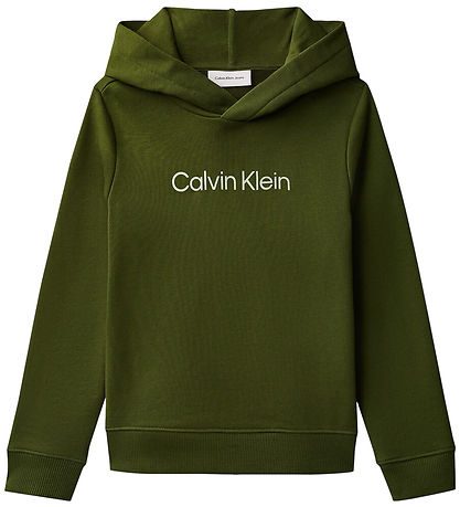 Calvin Klein Hættetrøje - Terry - Rich Cypress Green