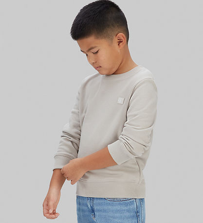 Calvin Klein Bluse - Monogram - Ancient Marble Grey